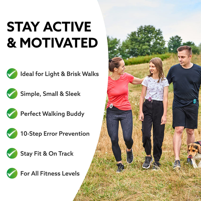 3DFitBud Simple Step Counter Walking 3D Pedometer by 3DActive with Clip, Lanyard Accurate Step Tracker Large Display, Easy to Use for Kids Men Women Adult Seniors Daily Step Tracking - A420S Pink