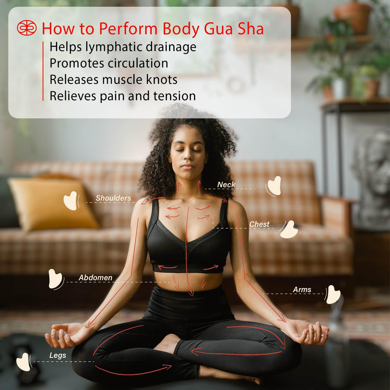 [Australia] - Rena Chris Stainless Steel Gua Sha and Acupuncture Pen, Manual Reflexology Tools for Muscle Tension and Pain Relief, Acupressure Pen and Gua Sha Set with Reflexology Chart, Easy to Use 