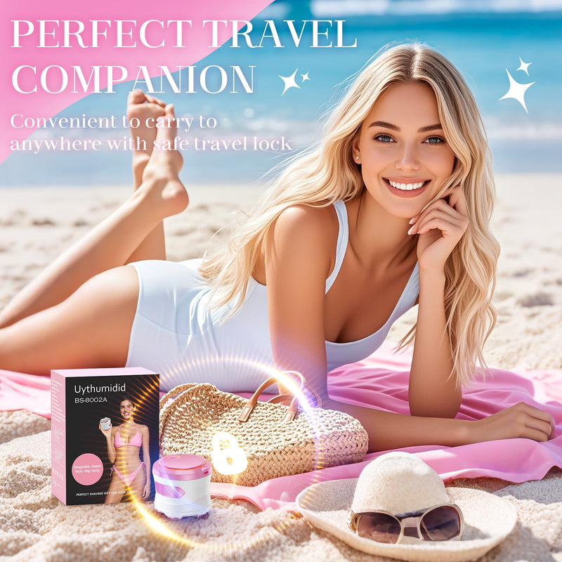 [Australia] - Electric Razors for Women - Flawless Women's Electric Body Shaver, Waterproof Wet Dry Hair Remover with Detachable Head, Easy to Hold with Anti-Slip Strips, Cherry 6900 Pink 