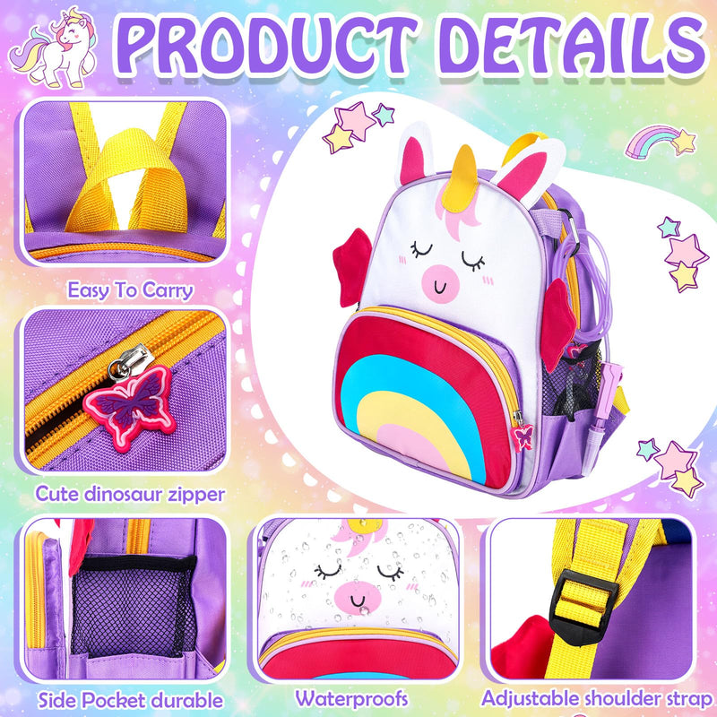 [Australia] - Feeding Tube Backpack G Tube J Tube GJ Tube Backpack for Enteral Feeding Pump Baby Accessories, Not Include Tube(Unicorn) Unicorn 