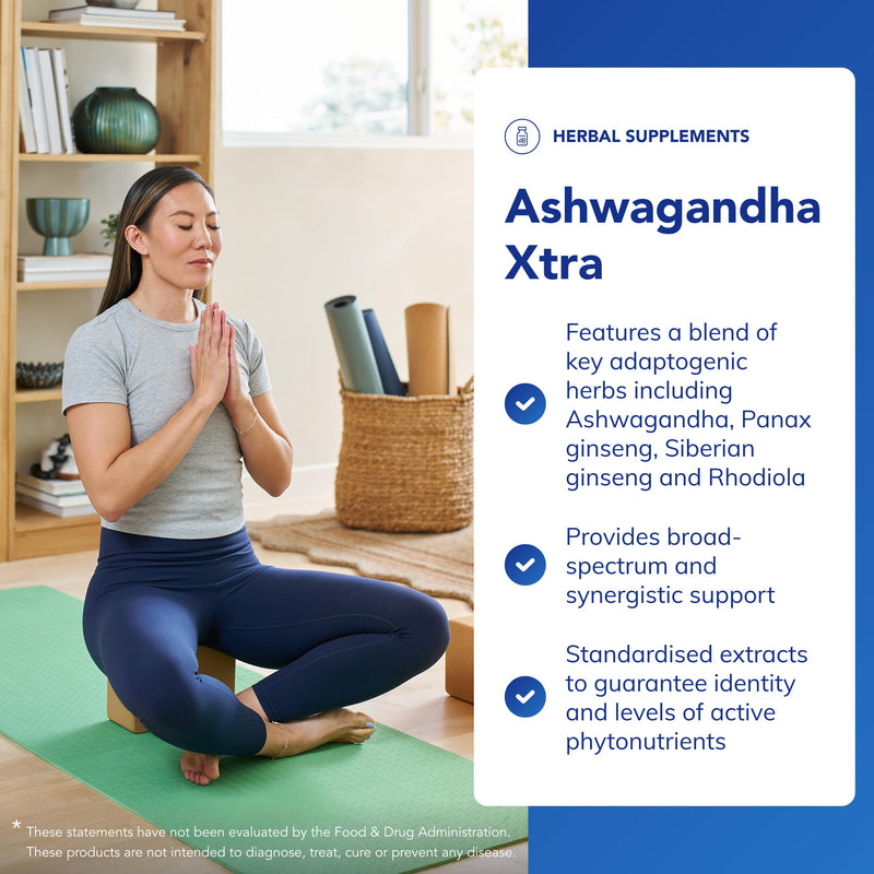 Pure Encapsulations Ashwagandha Xtra - Advanced Adaptogen Formula - Panax Ginseng, Siberian Ginseng & Rhodiola, 60 Capsules