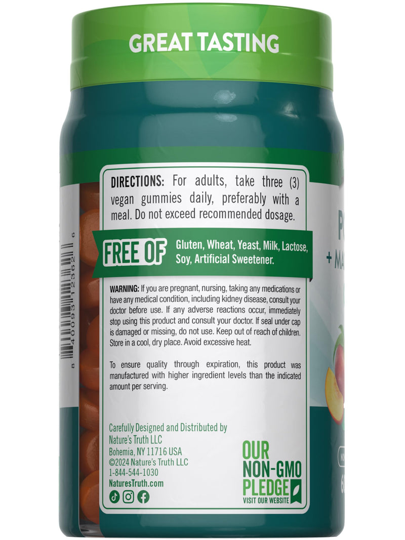 [Australia] - Nature's Truth Potassium Magnesium Citrate Gummies | 60 Count | Vegan, Non-GMO & Gluten Free Supplement 60 Count (Pack of 1) 