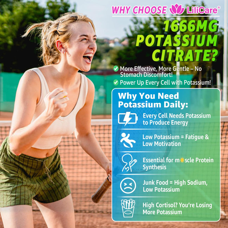 [Australia] - Potassium Citrate Gummies 1666mg for Adults - Potassium Supplement, Magnesium Glycinate, Zinc, B6, B12 & C ‚Äì Electrolyte Gummies for Energy, Recovery & Leg Cramps, Vegan 60 Cts 60 Count (Pack of 1) 