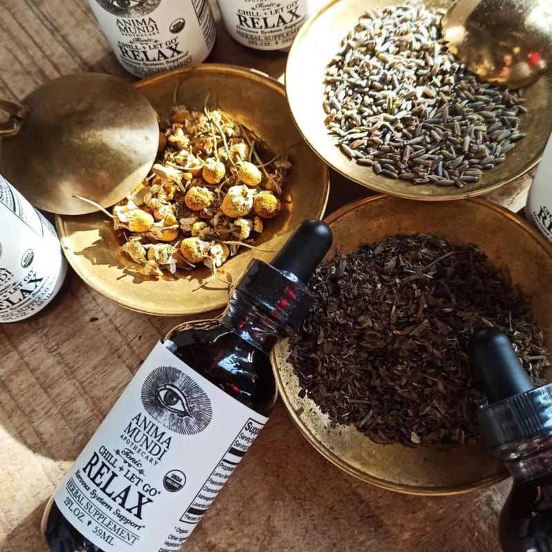 [Australia] - Anima Mundi Relax Tonic Nervous System Support - Natural Calm Aid & Mood Enhancer - Achieve Stress Relief with Lemon Balm, Passionflower, Chamomile, Ashwagandha Root & Lavender (2 fl oz) 