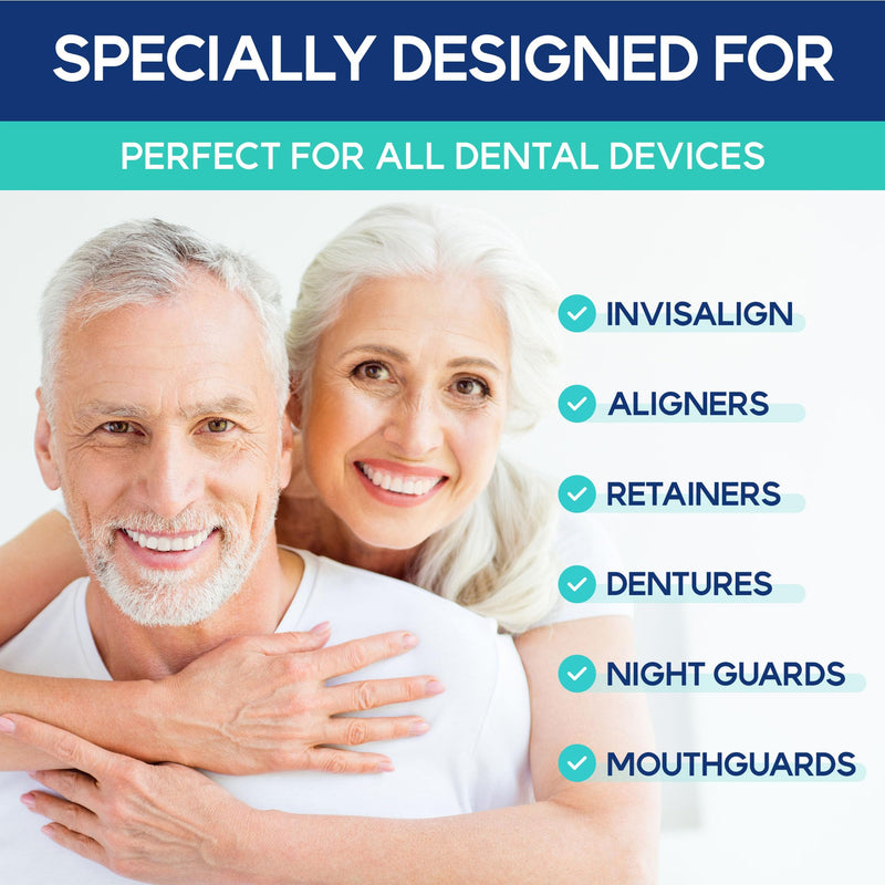 [Australia] - Cleaner Tablets for Difiney Anti Snoring Device: Retainer Cleaner for Invisalign, Night Guard– Deep Denture Cleaning – Odor, Stain & Plaque Remover – 60 Mint Tablets, 2-Month Supply 