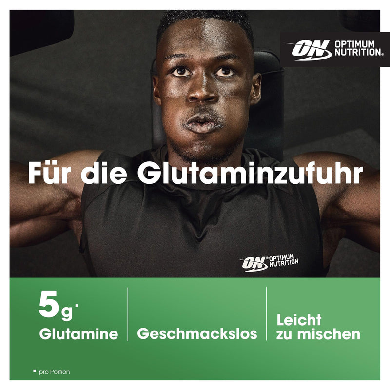 [Australia] - Optimum Nutrition Glutamine Powder, L-Glutamine Amino Acid Powder, Dietary Supplement Pre and Post Workout Shake, Unflavored, 123 Servings, 630g 