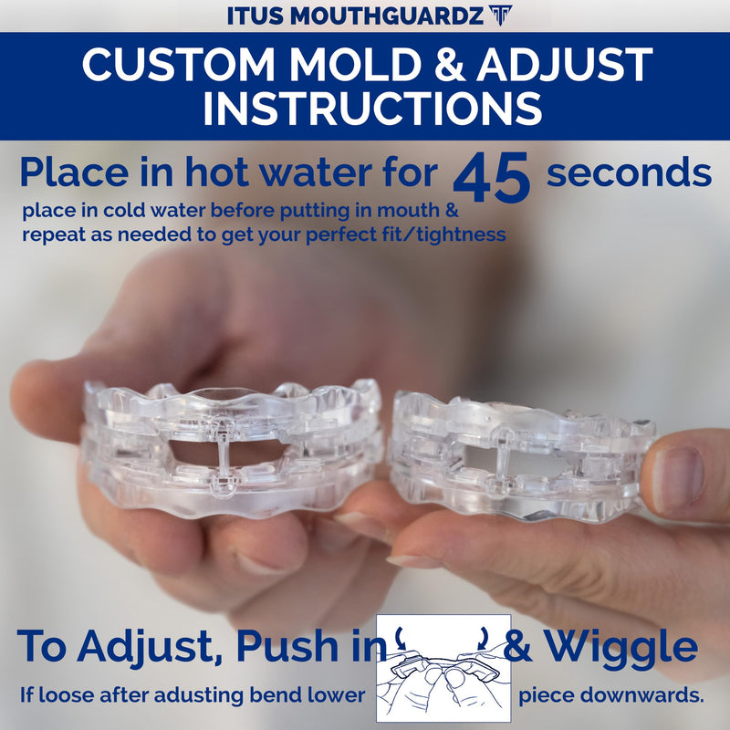 [Australia] - SilentZPro 2.0 - USA Designed & FDA Cleared Anti Snore Mouthpieces (Set of 2, Medium Size) - Fully Adjustable Anti Snore Mouth Guards - Professional Patented Anti Snore Devices - Itus Mouthguardz 