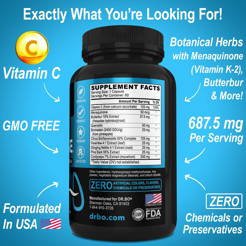 DR. BO Kidney Cleanse & Lung Support Pills - Premium Herbal Formulas to Support Kidney & Lung Health