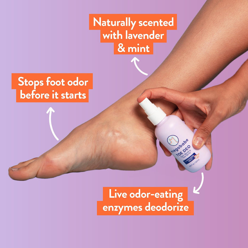 [Australia] - Megababe Toe Deo Odor-Blocking Foot Spray | 3.8 fl oz 