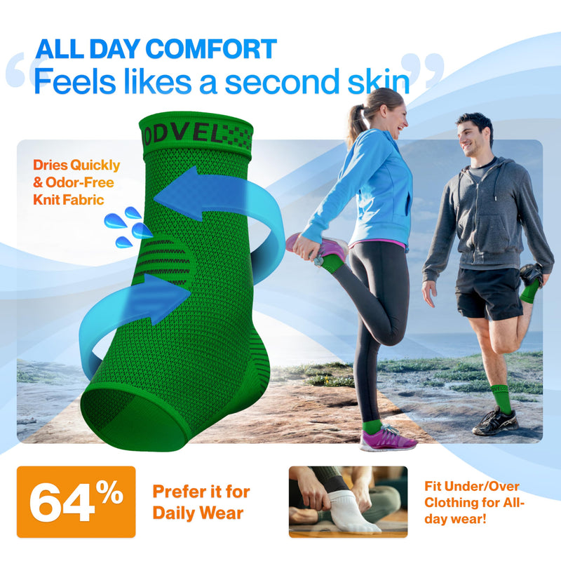 Modvel Foot & Ankle Brace Socks for Sprained Ankle Compression Sleeve - Foot Support for Women & Men - Tendonitis & Arthritis Ankle Brace Sports Running, Torn Ligaments & Women Stabilizing Ankle Wrap
