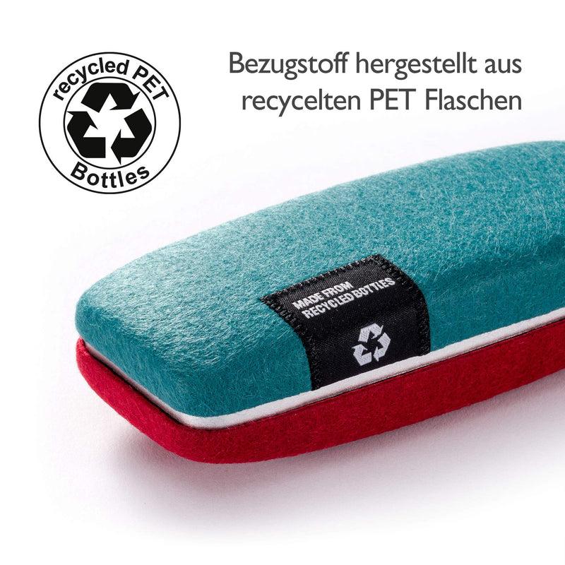 [Australia] - FEFI - Hardcase glasses case with felt cover made from recycled PET bottles, green 