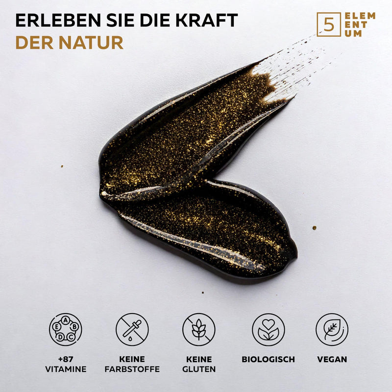 [Australia] - Original Shilajit Resin with 24K Pure Gold – 25g | 82% fulvic acid | Highly dosed & natural | With the 5 Elementum app for optimal control 24 carat gold shilajit 