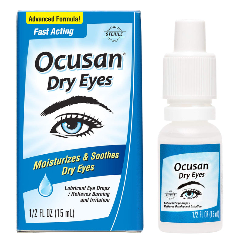 Eye Drops for Dry Eyes - Lubricating Artificial Tears to Relieve Painful Dry Eyes, with 2 Moisturizers 0.5 FL OZ 0.5 Fl Oz (Pack of 1)