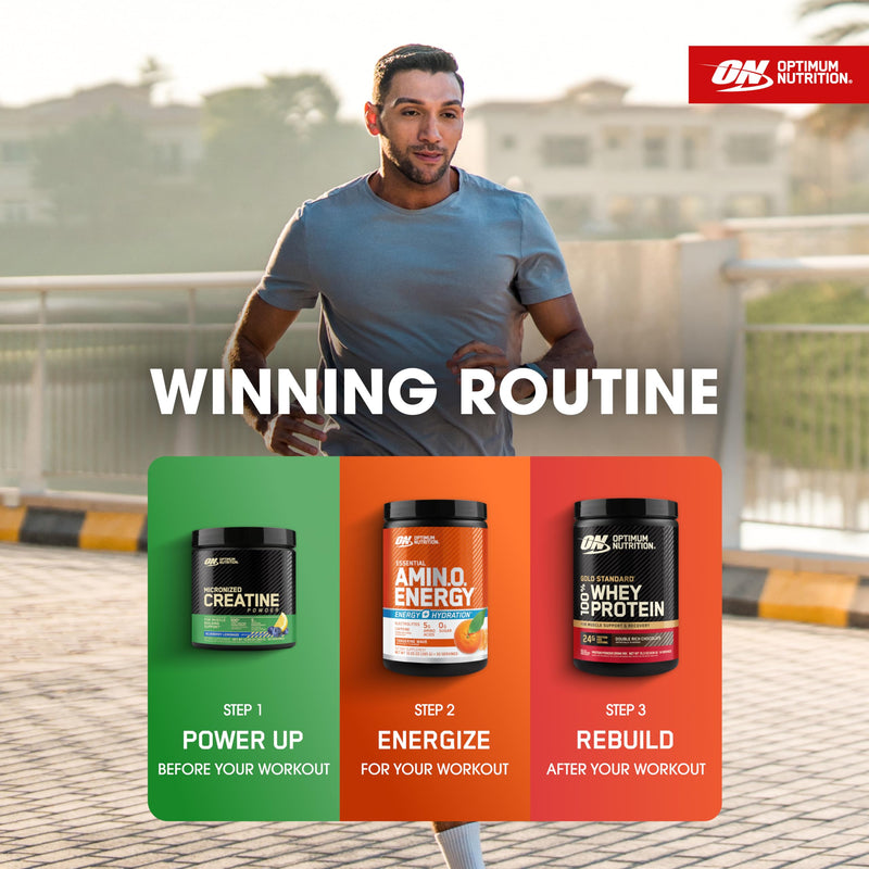 Optimum Nutrition Amino Energy Plus Focus Stick Packs, Tangerine Wave, 7Ct 0.3 Ounce (Pack of 7)