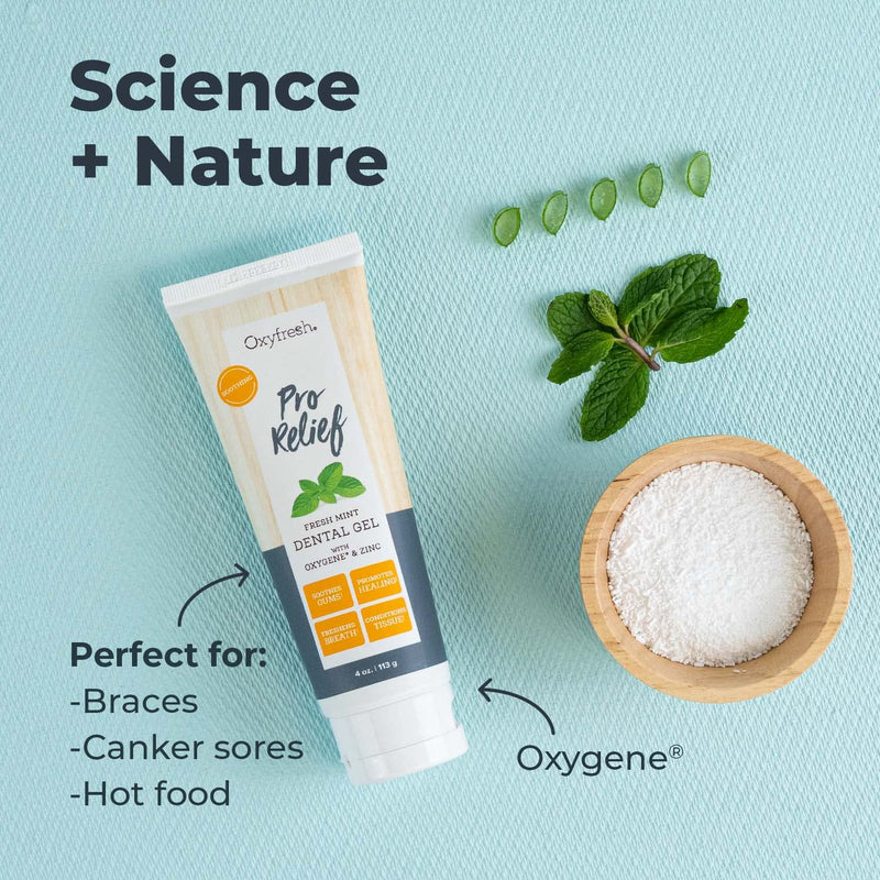 [Australia] - Oxyfresh Premium Pro Relief Dental Gel with Zinc –Infused with Aloe Vera, Chamomile and Xylitol – Dentist Recommended to Help Soothe Gum Tissue. 4 oz. 