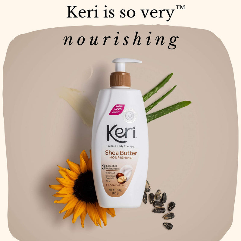 Keri Nourishing Shea Butter Body Lotion, 15 Ounce 15 Ounce (Pack of 1)