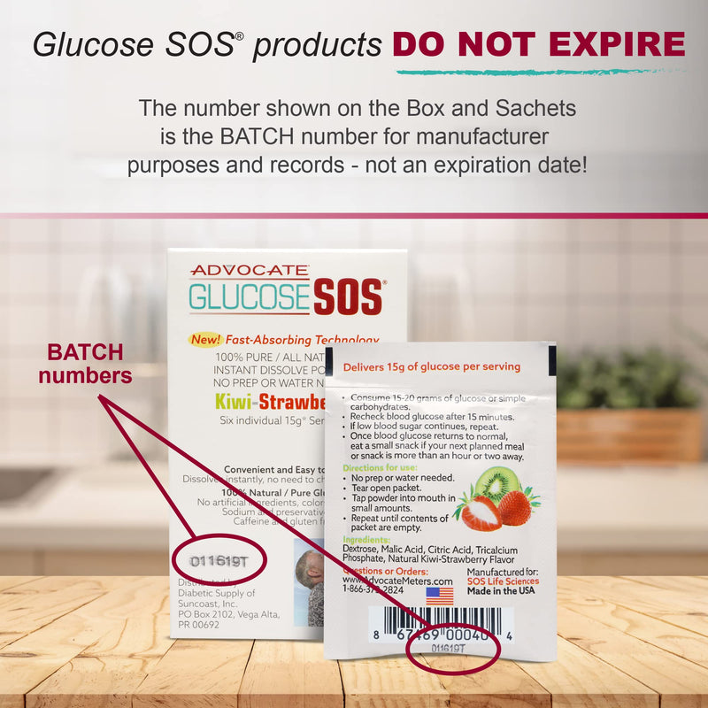 [Australia] - Glucose SOS Glucose Powder - Natural Dextrose Powder Packets - Fast-Absorption - Instantly Dissolves - No Water Needed - 4 Flavor Variety - 24 Packets 24 Servings (Pack of 24) 