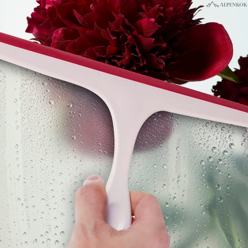 [Australia] - Window Cleaning Shower Glass Squeegee - 9.5Inch Small Squeegee for Shower Glass Door for Car Windshield Cleaner Tool Shower Door Window Cleaner - Mirror Cleaner Shower Squeegee for Tile with Good Grip 