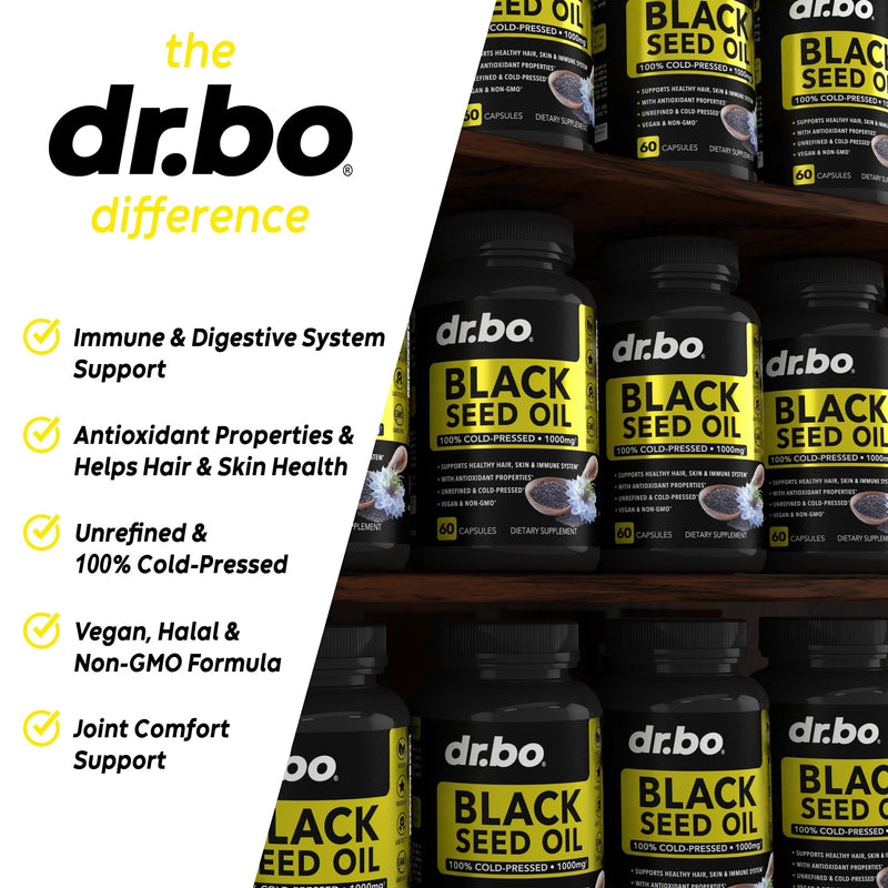 [Australia] - Black Seed Oil Capsules Vegan - Pure Cold Pressed Black Seed Oil Nigella Sativa for Skin & Hair Health, 500mg Each, 1000mg Per 2 Capsule Serving Black Cumin Seed Oil Capsules Halal - 60 Softgels Pills 