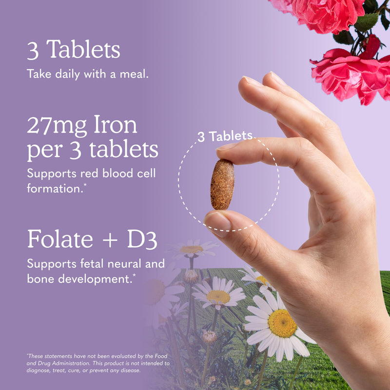 Garden of Life Organics Prenatal Multivitamin with Folate, B6, B12, D3 & Iron – Prenatal Vitamins for Women with Energy Metabolism Support for Healthy Fetal Development, Non-GMO, Vegan, 30 Servings | w/ Folate, B6, B12, D3 & Iron - with Energy Metaboli...