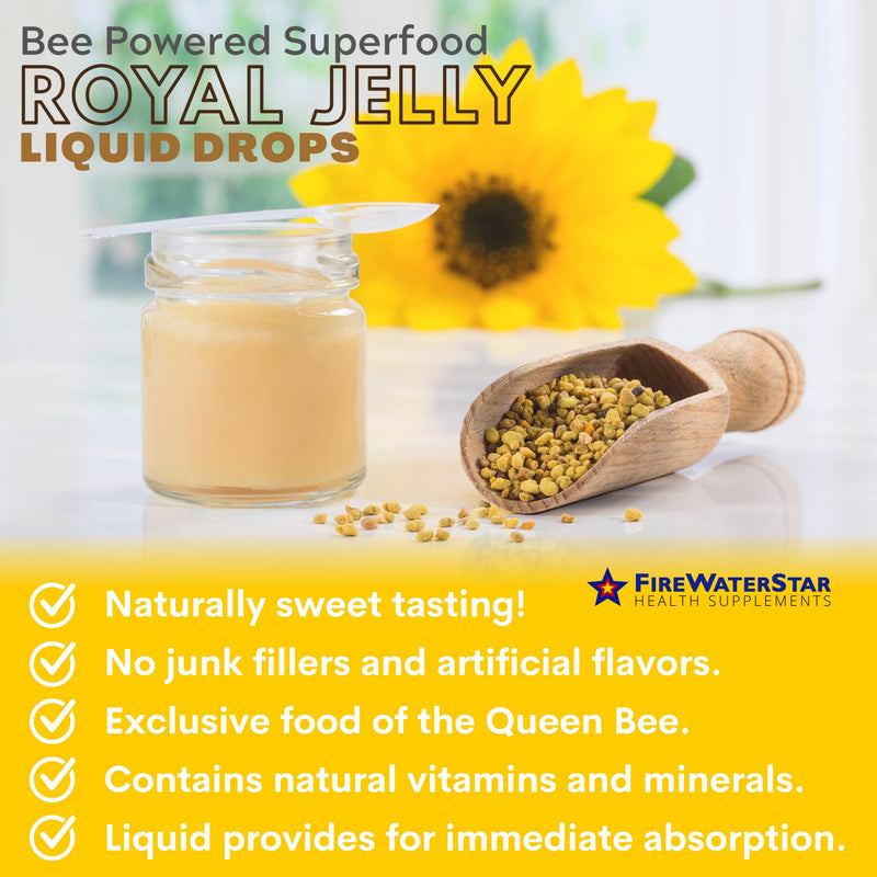 [Australia] - FWS Royal Jelly Bee Powered Superfood, Natural Vitamins, Minerals, Antioxidants, Organic, Food of The Emperors, Nutrient-Rich Supplement, Non-GMO, Supports Well-Being and Skin Health 