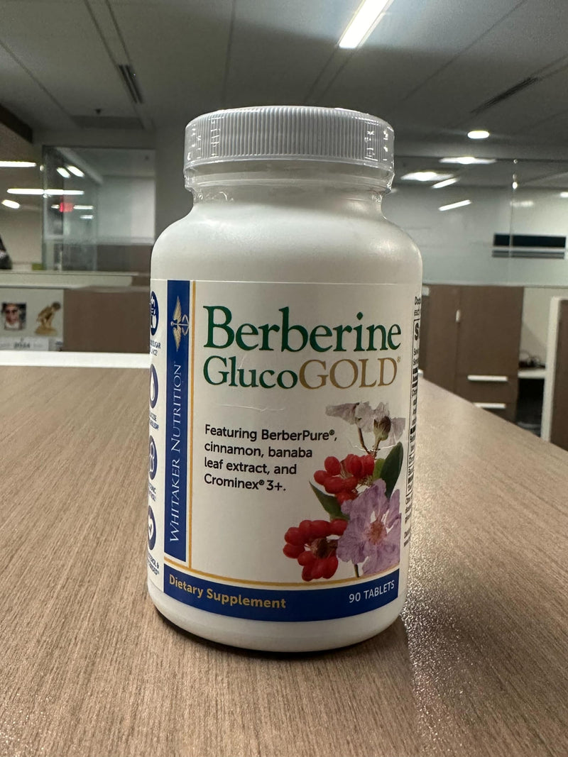 [Australia] - Dr. Whitaker’s Berberine GlucoGold Supplement with 1500 mg per day of BerberPure Berberine, Concentrated Cinnamon, Crominex Chromium and Banaba Leaf Extract (90 Tablets) 