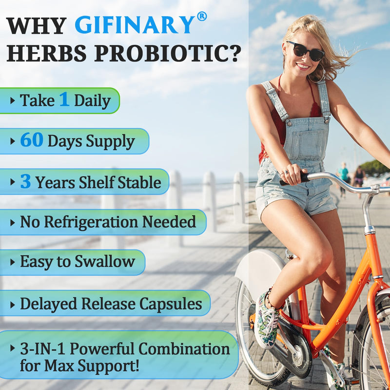 300 Billion CFU Probiotics 24 Strains + 15 Herbs Prebiotics, 120-Day Supply | Prebiotics and Probiotics for Women & Men, Probiotic Prebiotic for Overall Digestive, Gut, Immune, Constipation & Whole-Body 60 Count (Pack of 2)