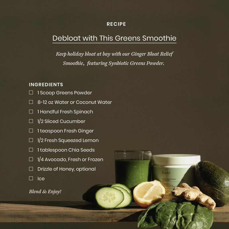[Australia] - Perelel Synbiotic Greens Powder, Superfood Blend with Fruits, Vegetables, Probiotics, Fiber, Spirulina & Chlorella, Daily Greens Supplement, Soy & Gluten Free, Non GMO, Acai Berry Flavor, 30 Servings 