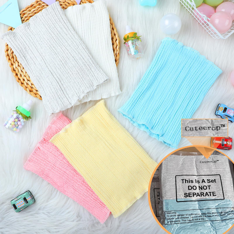 [Australia] - 10 Pcs Baby Belly Button Band Cotton Gtube Button Covers Double Layer Umbilical Hernias Truss Belt Belly Band for Baby Boys Girls 