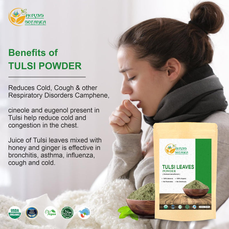 [Australia] - Tulsi Powder Organic Tulasi Holy Basil Tulsi Powder Ocimum Sanctum Vitality & Wellness - Pure, Natural, and Invigorating Boost Immunity Naturally 5.3 oz 