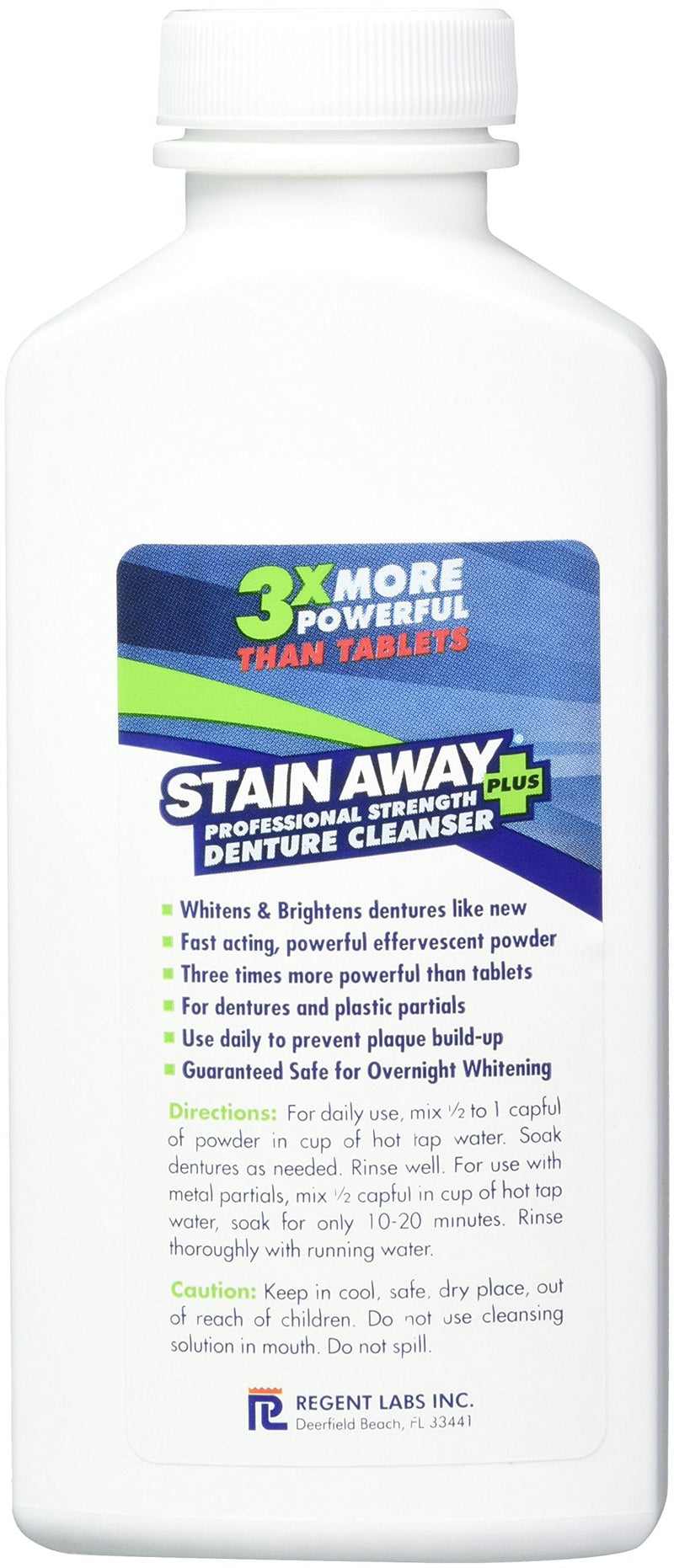 [Australia] - Stain Away Plus Denture Cleanser 8.1 oz bottle (Pack of 2) Unscented 9 Ounce (Pack of 2) 