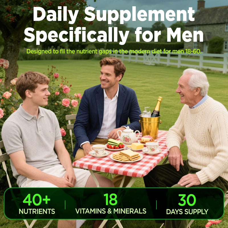 Methylated Multivitamin for Men Gummies, Men`s Multivitamins Gummies with Vitamin B Complex, A, C ,D3, E, K2, Calcium, Magnesium, Omega-3, Energy & Immune, Vegan, 50 Plus, Sugar Free, 60 Count
