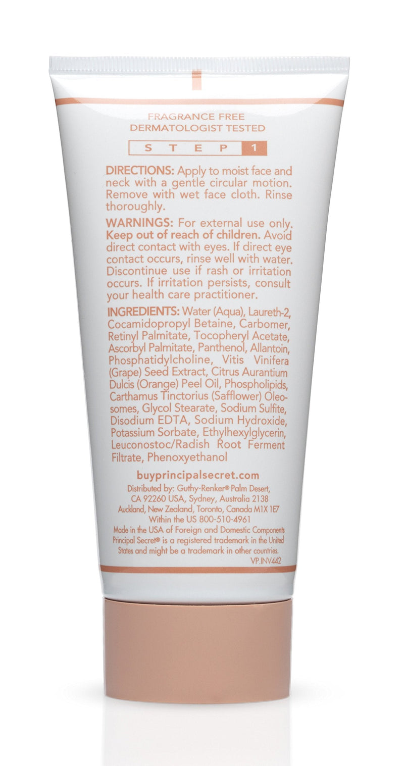 Principal Secret Advanced Gentle Deep 4-in-1 Cleanser for Women | Anti-Aging Face Wash with Vitamins A, C & E | Gentle Facial Cleanser, 6 oz