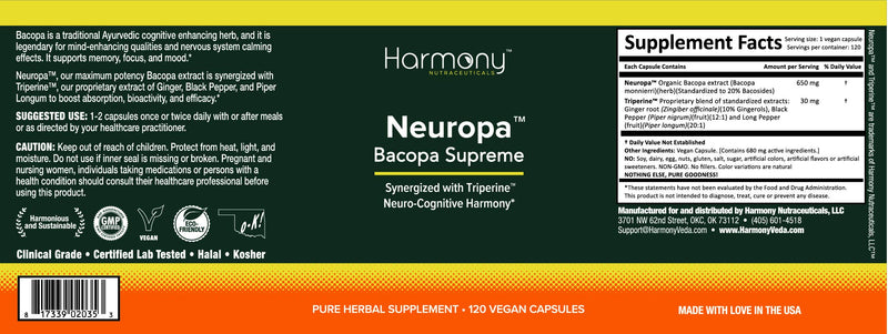 [Australia] - Neuropa-Bacopa Supreme Neuro-Cognitive Harmony 