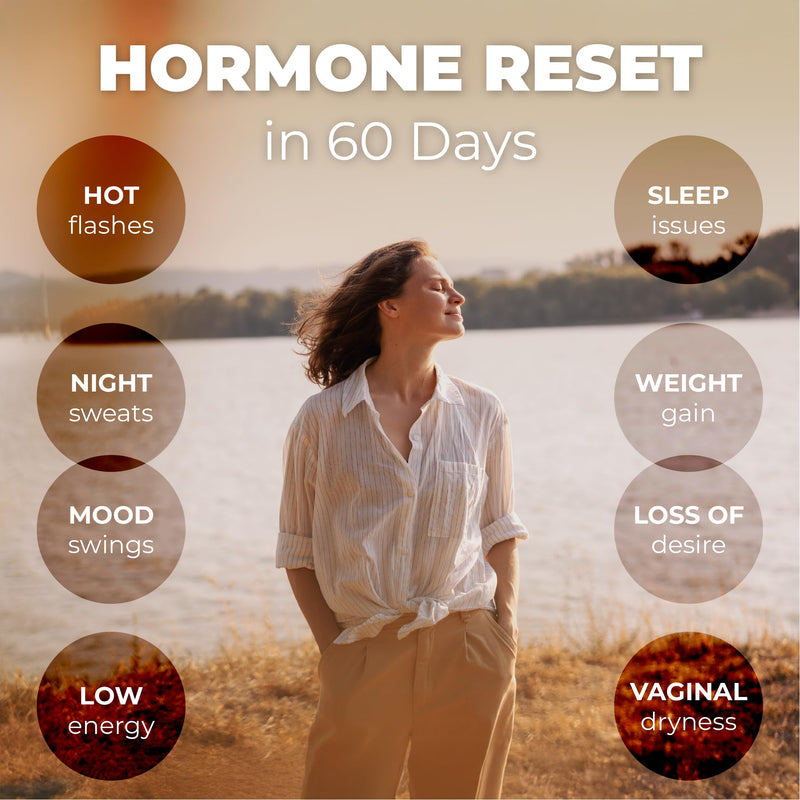 [Australia] - Meno- Menopause Hormonal Balance for Women, Estrogen Soy Isoflavones Menopause Supplement for Women, Holy Basil, Ashwagandha, Black Cohosh Hot Flashes Menopause Relief (60 Capsules) 1 Count (Pack of 60) 