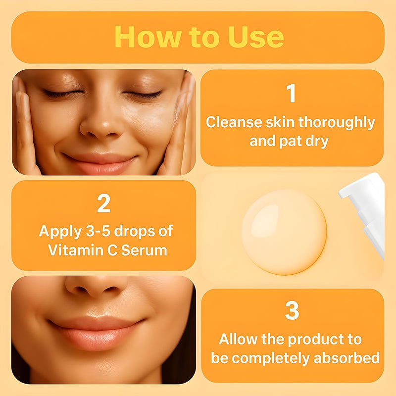 Vitamin C Serum - Radiance Brightening Face Serum With Niacinamide, Retinol, Hyaluronic Acid, Aloe, B5 & Botanical Extracts - 1 FL OZ / 30ML Unscented Vitamin C 1 Fl Oz (Pack of 1)