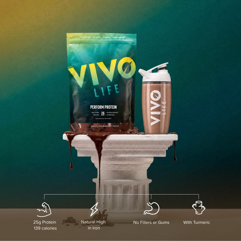 Vivo Perform Raw Plant Madagascan Vanilla Protein and BCAA Powder