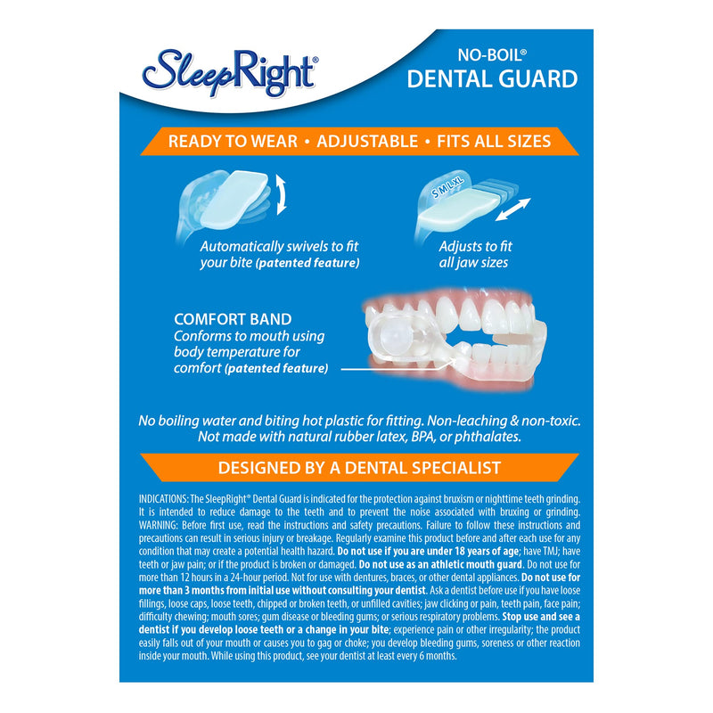 [Australia] - SleepRight Ultra-Comfort Dental Guard Mouth Guard to Prevent Teeth Grinding - No Boil - Extra Strong 