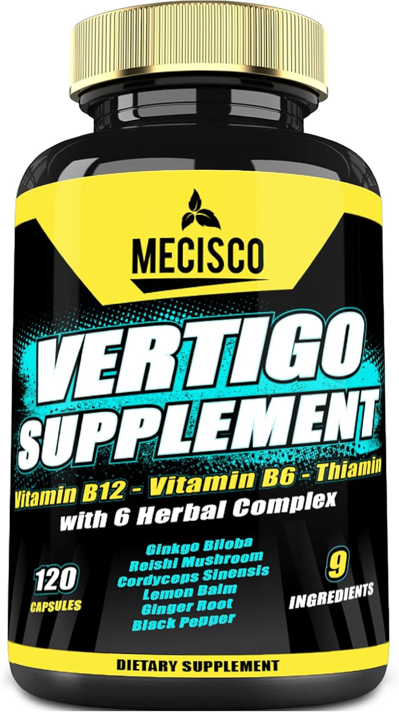 Liposomal Vertigo Supplement, High Absorption Formula with Ginkgo Biloba, Ginger Extract & Magnesium, Natural Wellness Supplement, Relaxation and Calm