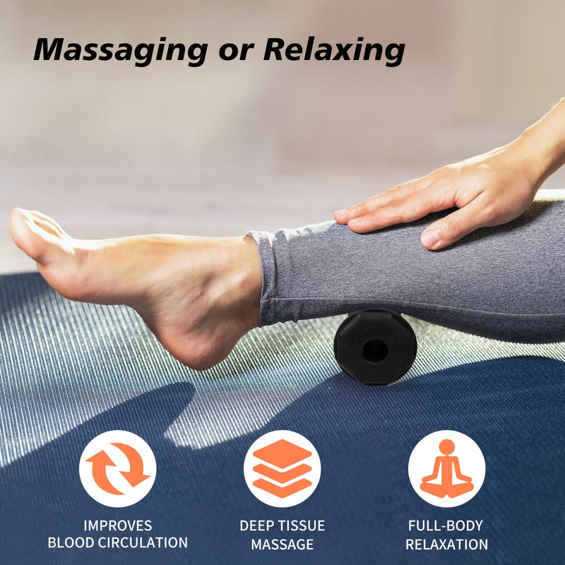 [Australia] - Plantar Fasciitis Relief,Foot Roller,Foot Massager Roller for Arch and Heel Pain Relief,Care for Plantar Fasciitis,Deep Tissue Muscle Massage,Portable Reflexology Tool Black 