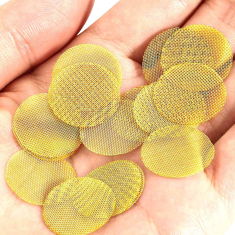 [Australia] - 200 Pieces Pipe Screens Brass Screens, Premium 3/4 Inch Pipe Screens with Metal Box 201 Piece Set 