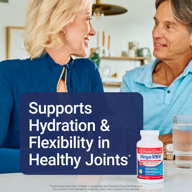 [Australia] - U.S. Doctors‚Äô Clinical Mega MSM Supplement for Joints with MSM + Vitamin C + Collagen and Neem - Clinically Proven to Promote Cartilage Tendon & Ligament Health (1 Month Supply ‚Äì 120 Capsules) 