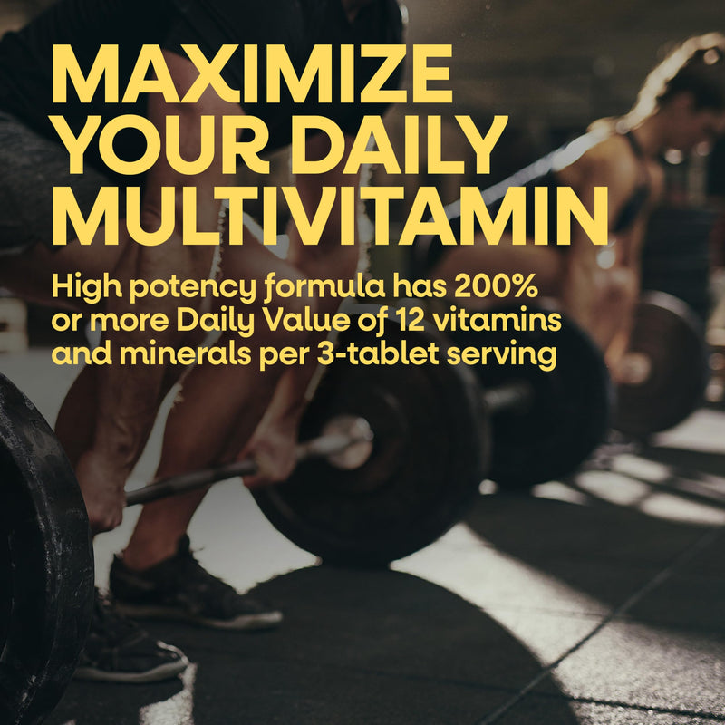Nature's Way Alive! Max3 Potency Adult Daily Multivitamin with Iron, 90 ct | High Potency Adult Multivitamins to Support Cellular Energy Metabolism, Heart, and Muscle Function*, Tablets for Women & Men 90 Count (Pack of 1)