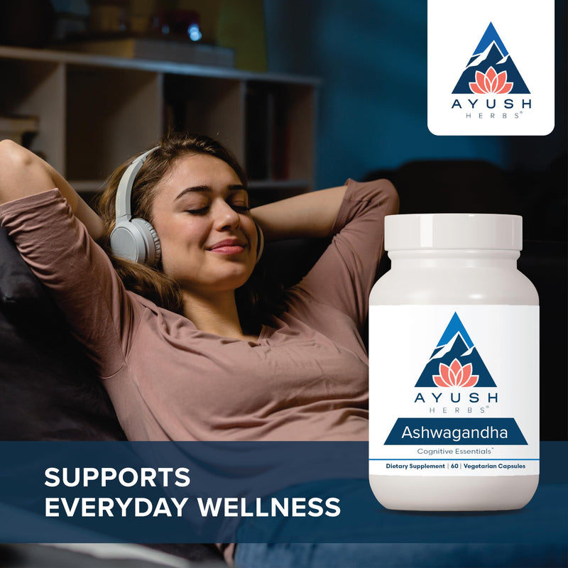 [Australia] - Ayush Herbs Ashwagandha Supplement, 60 Capsules 