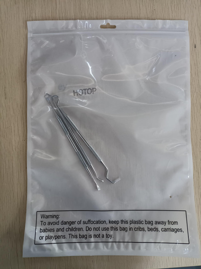 3 Pieces Dog Dental Tooth Scaler and Scraper Stainless Double Headed Tarter Removing Tool Scraper Pet Teeth Cleaning Tools for Dog and Cat (Silver) Silver - PawsPlanet Australia