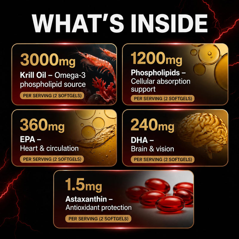 Puretrex Krill Oil 3000mg 150 Softgels Made in UK – Omega 3 EPA DHA with Astaxanthin & Phospholipids, High Absorption, No Fishy Aftertaste, Heart Brain Joint Eye Support