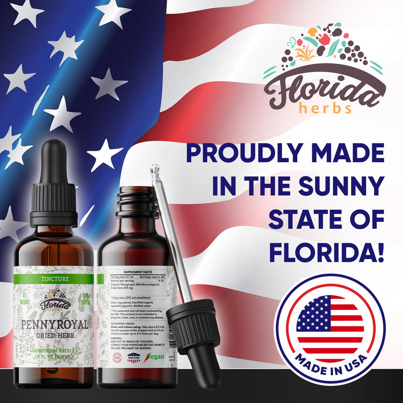 [Australia] - Pennyroyal Tincture, Organic Pennyroyal Extract (Mentha pulegium) Dried Herb, Non-GMO in Cold-Pressed Organic Vegetable Glycerin 2 oz, 670 mg 2 Fl Oz (Pack of 1) 