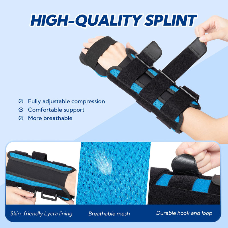[Australia] - Resting Hand Splint, Stroke Hand Wrist Brace for Carpal Tunnel Wrist Night Support, Pain Relief for Stroke Recovery, Flexion Contractures, Arthritis, Tendonitis, Left Hand, M 