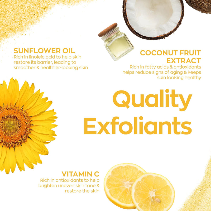 Elizabeth Mott Sure Thing Vitamin C Face Scrub, 3.52oz | Vitamin C Heat-Activated Exfoliating Scrub, Deep Pore Cleansing, Smoother Skin, Gentle Brightening, Vegan, Cruelty-Free