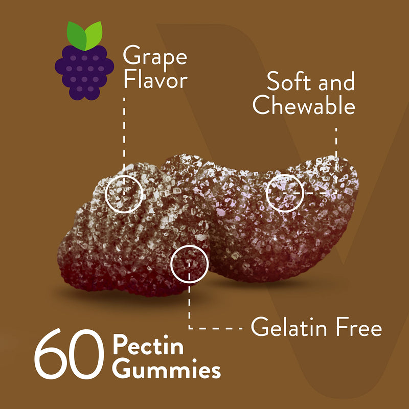 [Australia] - Iron Gummies 20mg + Vitamin C 26mg for Iron Deficiency and Anemia, Supports Energy, Blood Cell Formulation, Blood Builder, Vegan Supplements, Gluten Gelatin and GMO Free, Chewable Grape Gummy Chews 60 Count (Pack of 1) 